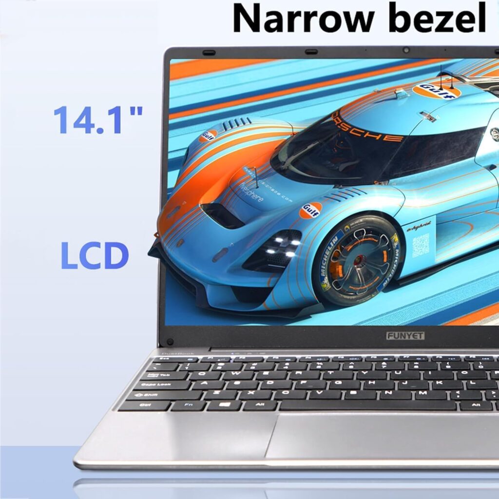 14 Inch Laptop Computer, Gaming Laptop, 16GB RAM 512GB SSD, Intel Celeron N5095 Processors, FHD 1920 x 1080, Supports 180 Angle Opening, Windows 11 Pro