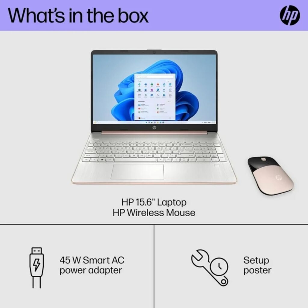 hp Newest 15.6 Anti-Glare HD Laptop, Intel Quad-core Processor, 16GB RAM, 128GB SSD+ 128GB JVQ USB Storage, Office 365 1-Year, Up to 11 hrs Long Battery, Win11 S, Scarlet Red