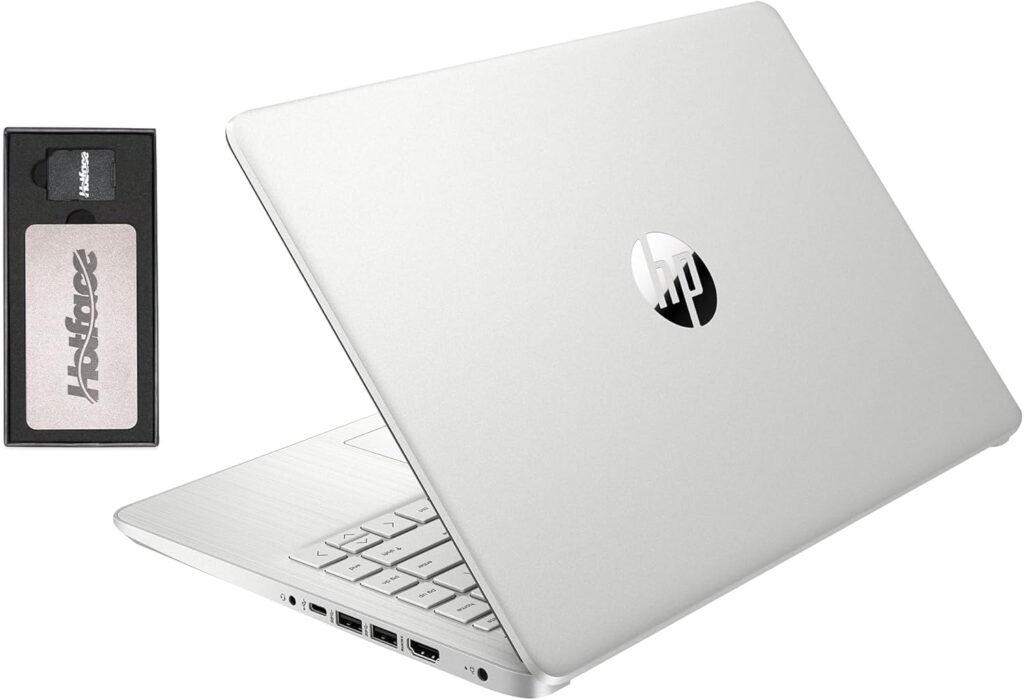 HP Stream 14 HD BrightView Laptop, Intel Celeron N4120, 16GB RAM, 288GB Storage (128GB eMMC + 160GB Docking Station Set), Intel UHD Graphics, 720p Webcam, Wi-Fi, 1 Year Office 365, Win 11 S, Black