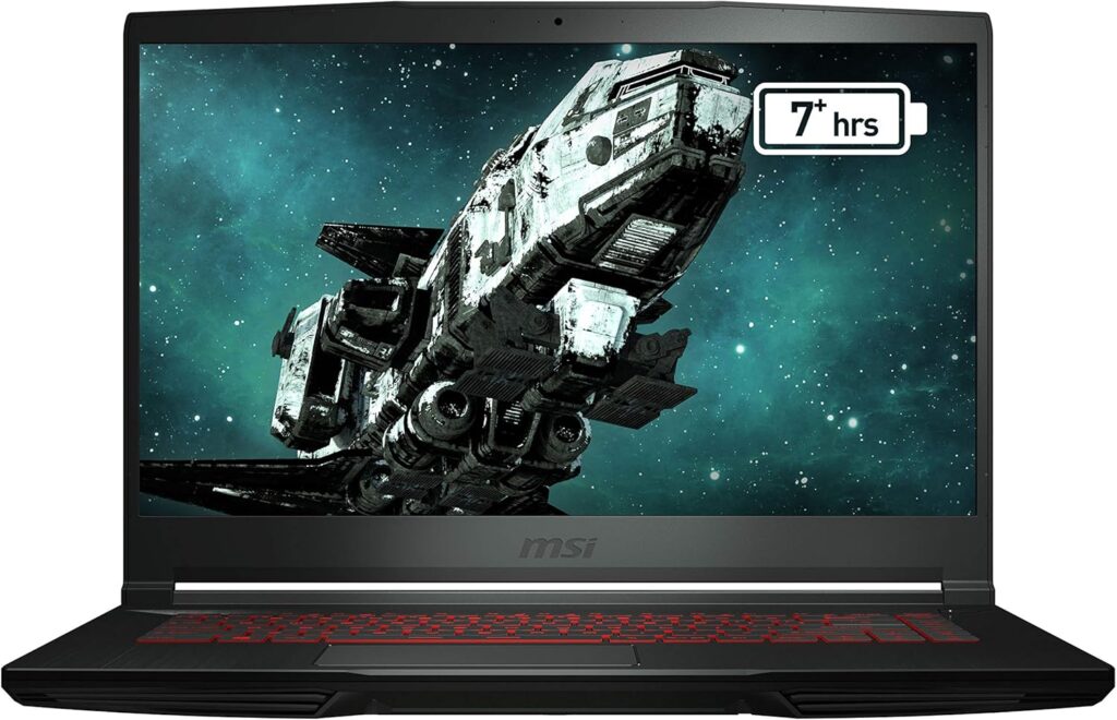 MSI Thin A15 15.6” 144Hz FHD Gaming Laptop: Ryzen 5-7535HS, NVIDIA Geforce RTX 2050, 8GB DDR5, 512GB NVMe SSD, Cooler Boost 5, Win 11: Black B7UCX-218US