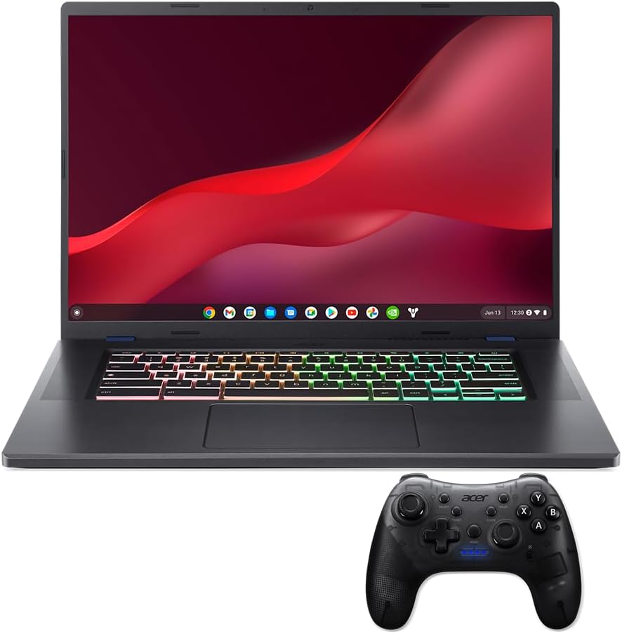 Acer Chromebook 516 GE Cloud Gaming Laptop | 16.0 WQXGA 2560x1600 100% sRGB 120Hz IPS | Intel Core i5-1240P | 16GB LPDDR4X | 256GB Gen 4 SSD | Wi-Fi 6E | RGB Backlit KB | Chrome OS | CBG516-1H-53TD