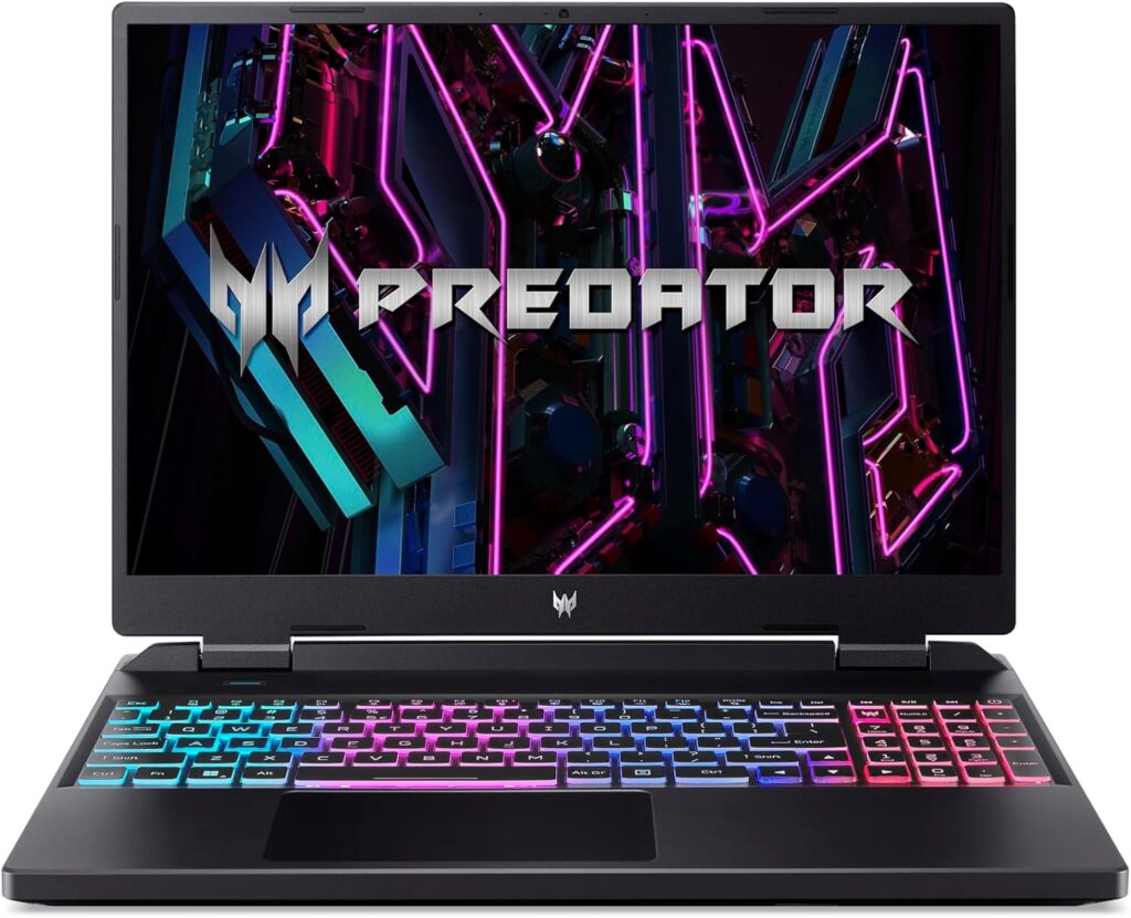 Acer Predator Helios Neo 16 Gaming Laptop | Intel Core i7-13650HX | NVIDIA GeForce RTX 4060 | 16 WUXGA 1920 x 1200 165Hz G-SYNC Display | 16GB DDR5 | 512GB Gen 4 SSD | Killer Wi-Fi 6E | PHN16-71-76H5