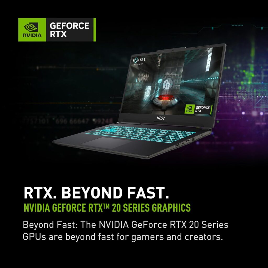 MSI Cyborg 15 Gaming Laptop: Intel Core i5-12450H GeForce RTX 2050, 15.6 FHD, 144Hz, 16GB DDR5, 512GB NVMe SSD, Type-C USB 3.2 Gen 1, Cooler Boost 5, Win 11 Home: Black A12UCX-276US