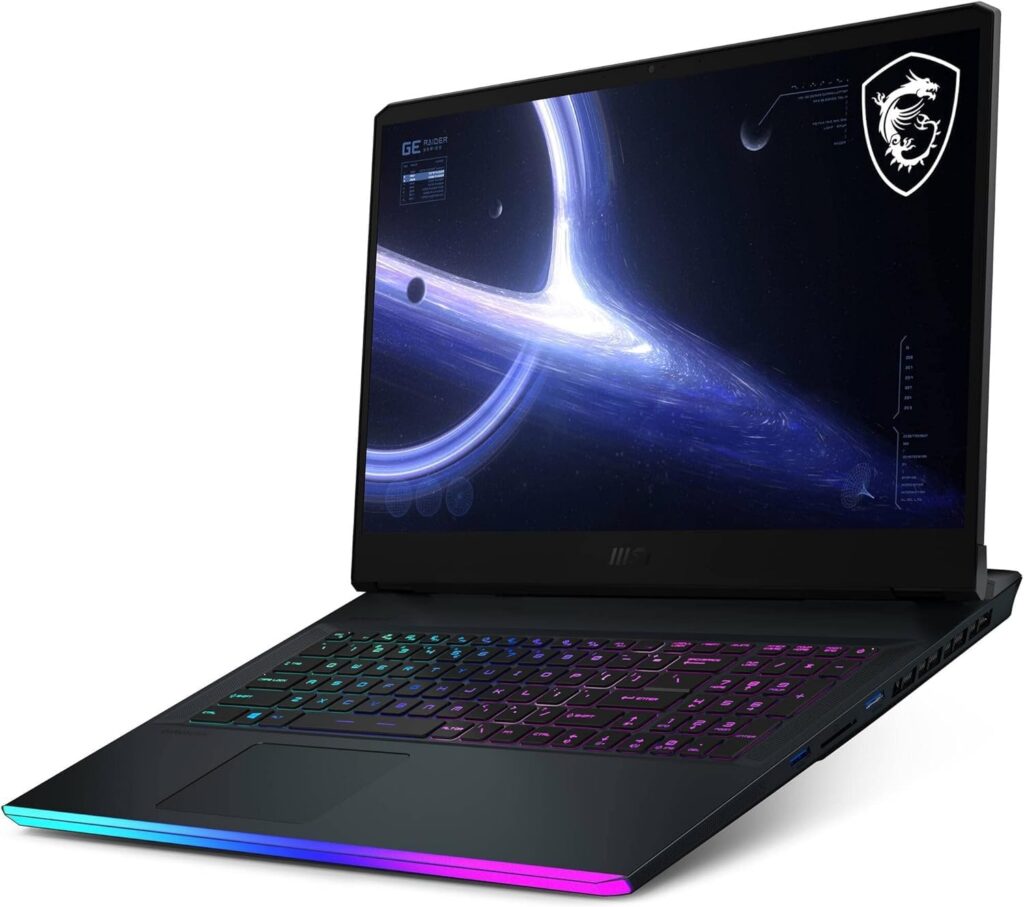 MSI Raider GE76 Gaming Laptop: Intel Core i9-12900H, GeForce RTX 3060, 17.3 144Hz FHD Display,16GB DDR5, 1TB NVMe SSD, Thunderbolt 4, Cooler Boost 5, Win 11 Home: Titanium Blue 12UE-871